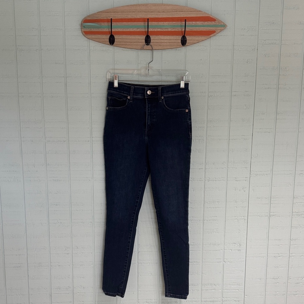 Express Women's Dark Wash Skinny Jeans